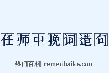 任师中挽词造句是什么意思的图片